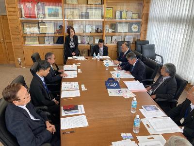 嬬恋村での視察の様子