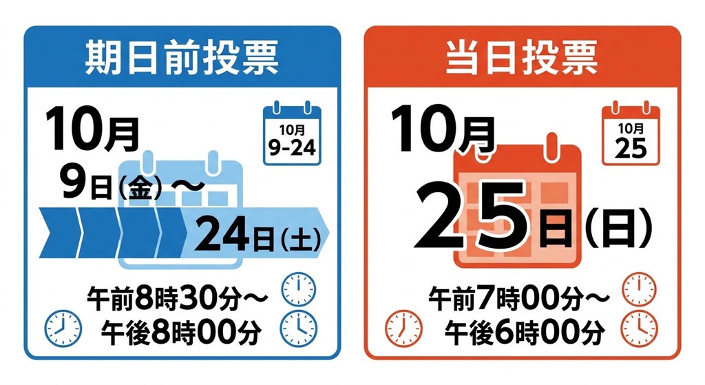 福島県知事選挙投票日画像