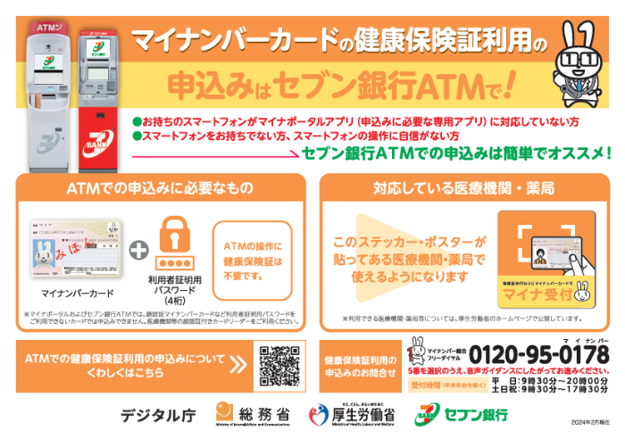 セブン銀行ATMの利用案内画像
