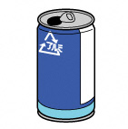 1本のアルミ缶のイラスト