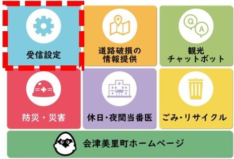 LINE公式アカウントのメニュー画面の画像