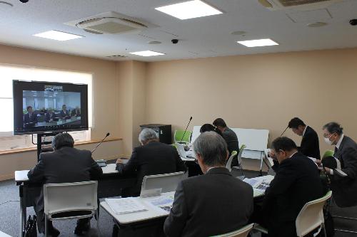 開成町とのオンラインでの研修風景