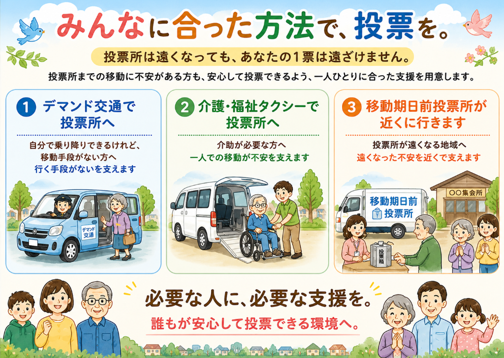 投票移動支援イメージ図