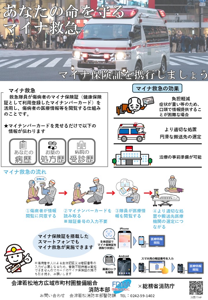 マイナ救急リーフレット