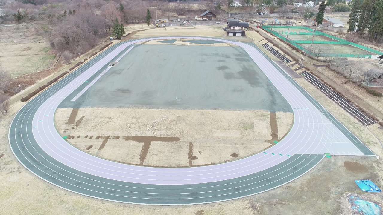 ふれあいの森公園多目的広場の空撮